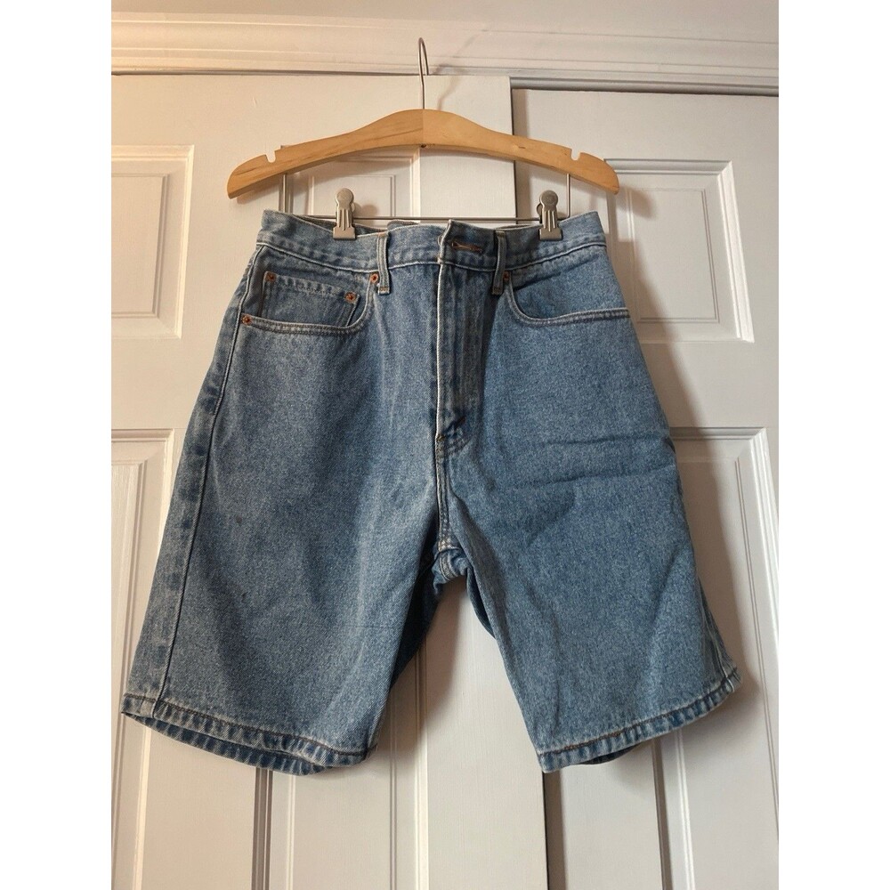 VTG Y2K Levi's 505 Denim Shorts Mens Size 34 Blue Distressed Jean Shorts Jorts